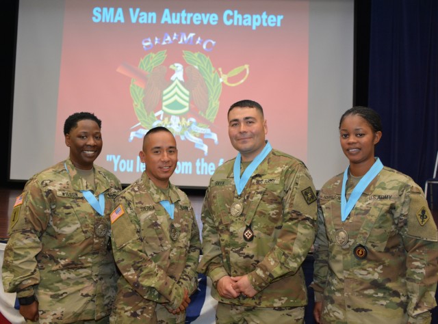 Sergeant Major of the Army Leon L. Autreve Chapter of the Sergeant Audie Murphy Club inductees