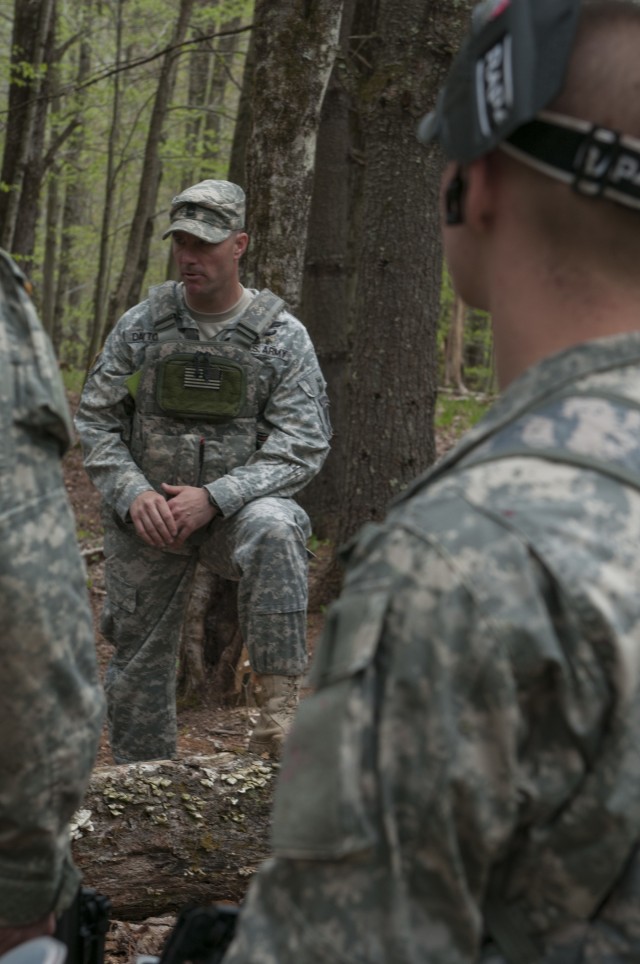 Soldier Particpates in After Action Review