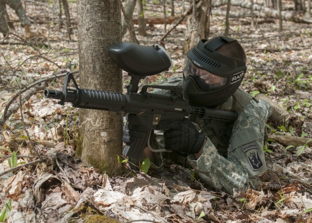 Soldier Pulls Security