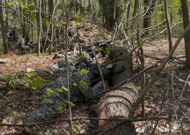 Soldiers Engage a Squad Posing as the Enemy