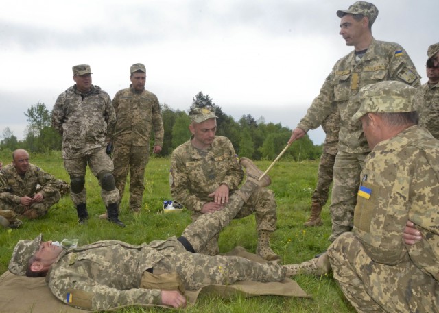 Combat first-aid course