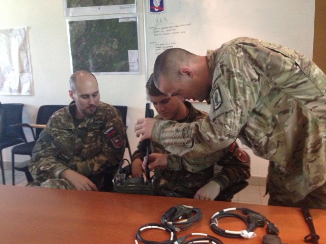 Sky Soldiers, Slovenians conduct mutinational communications training
