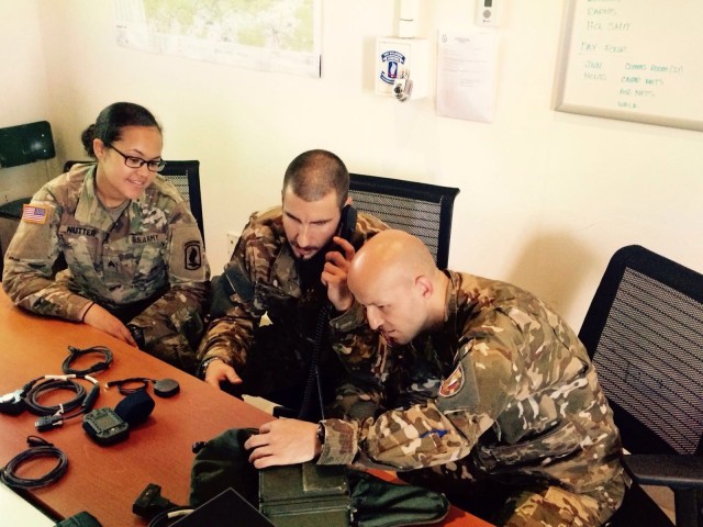 Sky Soldiers, Slovenians conduct multinational communications training