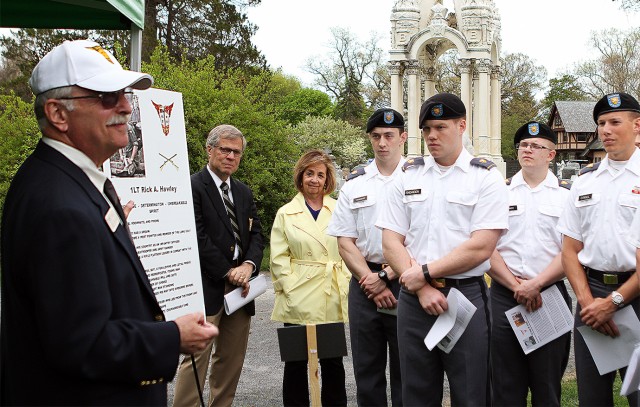 Honoring a fallen comrade
