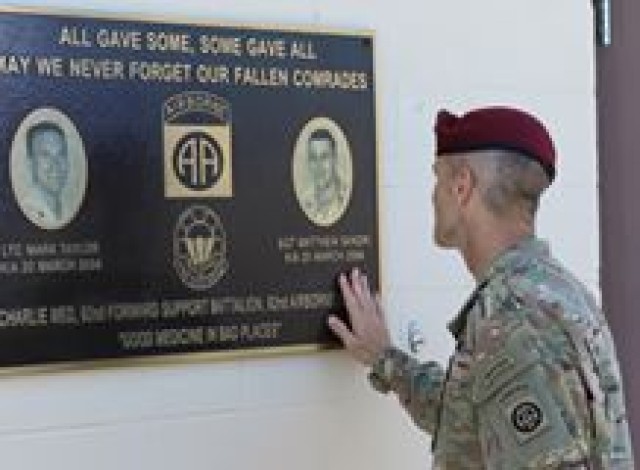 Fort Bragg medical facilities honor fallen Paratroopers