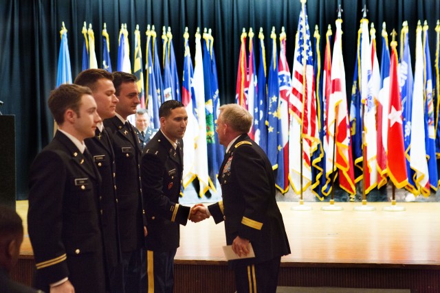 CONGRATULATING CADETS