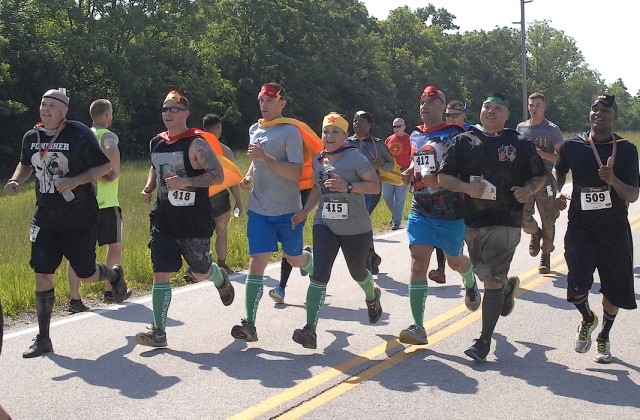 Running a backwards Volkslauf at Fort Leonard Wood