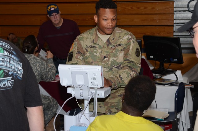Checking vitals