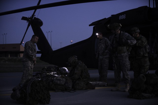 Buffalo Cavalry Troop Flies at Fort Drum