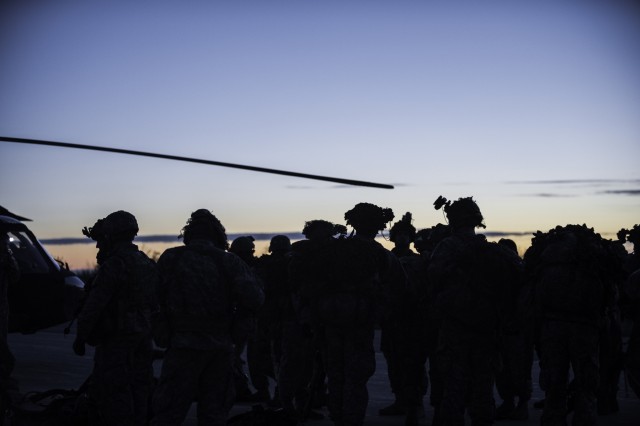 Buffalo Cavalry Troop Flies at Fort Drum