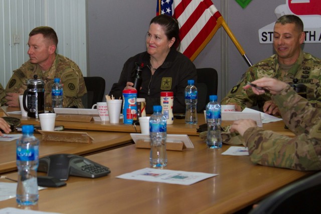 Honorable Hammack assesses enduring bases in USARCENT
