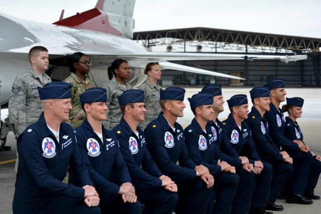 US Army Central Soldier reenlists at Shaw Air Expo