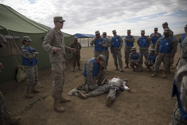 Alaska National Guard leads field medical training in Mongolia