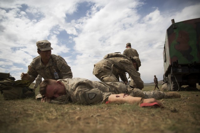 Alaska National Guard leads field medical training in Mongolia