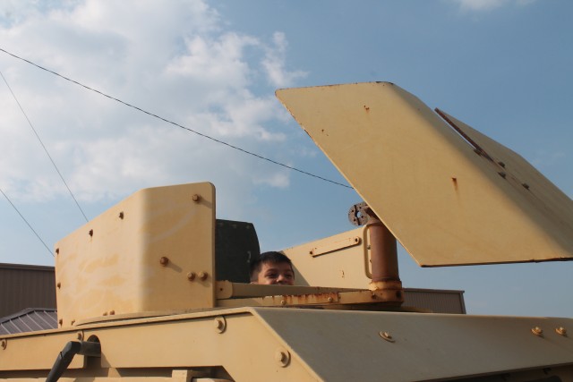 In the turret