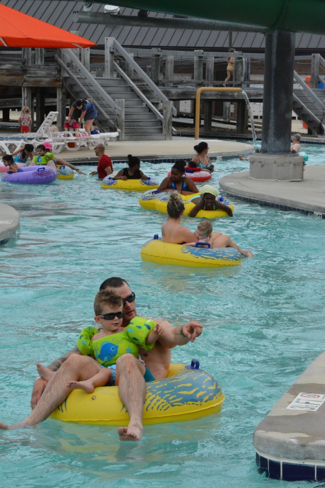 Chilling on the lazy river