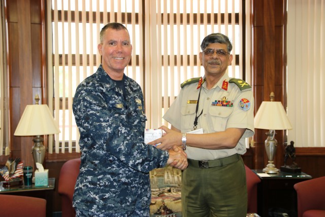 TAMC Deputy Commanding Officer engages with Bangladesh military medical leader