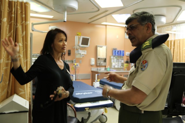Bangladesh military medical leader visits TAMC Emergency Department as part of hospital tour