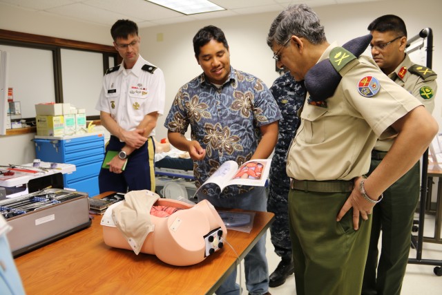 TAMC SIM center hosts Bangaldesh military medical leader during tour