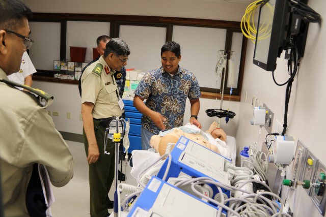 TAMC SIM center briefs Bangladesh military medical leader during tour