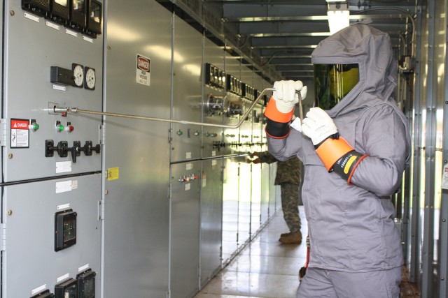 249th Engineer Battalion Substation Maintenance Keeps HMR Electrified