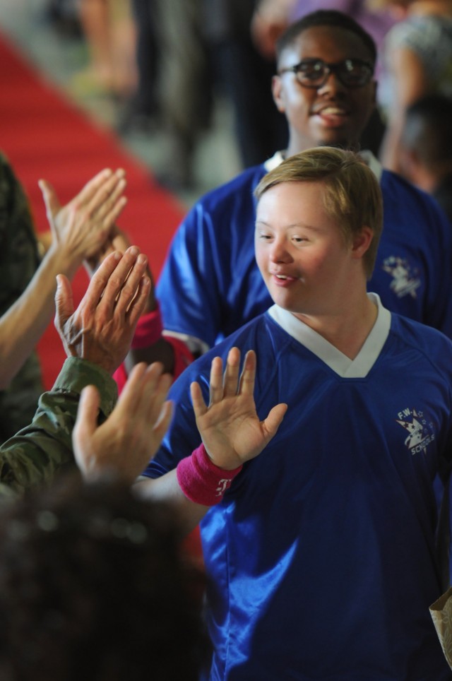Special Olympics athletes compete in the heat