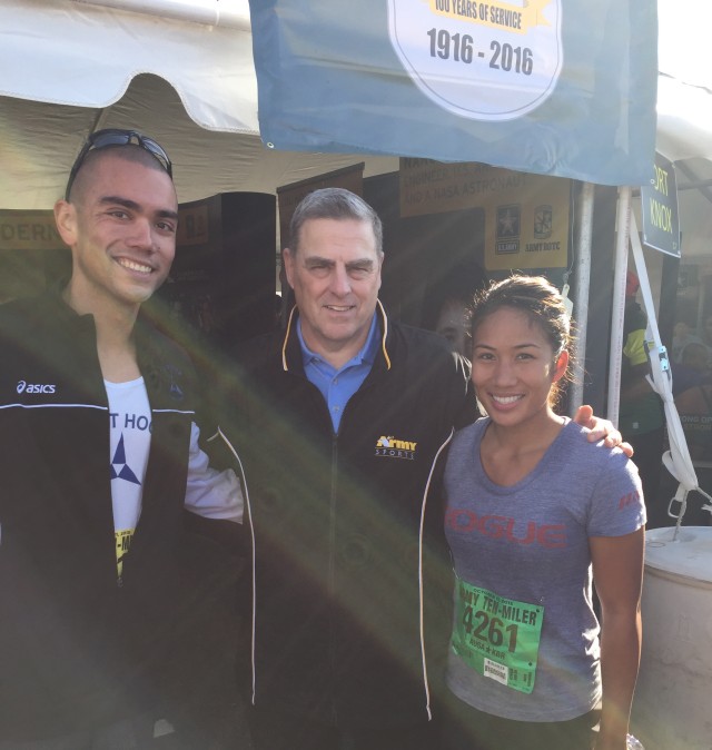 Standing with the Army Chief of Staff