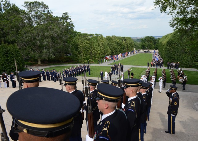 Prime Minister of the Republic of India lays wreath, honors fallen at Arlington National Cemetery