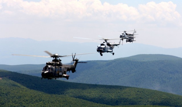 Multinational aviators exercise internal abilities in Kosovo