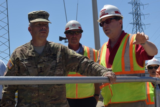 Semonite visits high visibility construction projects, says it's time to 'finish strong'