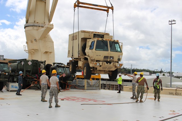 599th, tri-service crew, load 25th ID cargo at PH