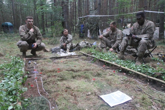 10th Engineer Battalion breaches obstacles with their Polish Allies