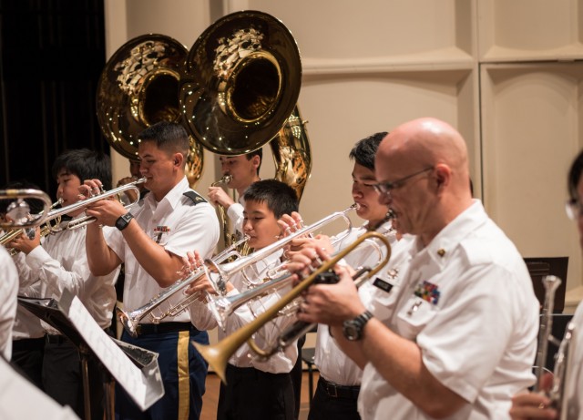 National Guard, Local Students Perform Together in Fellowship Concert