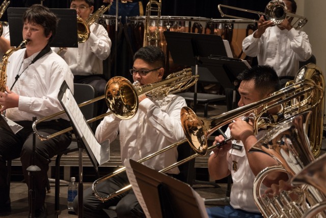 National Guard, Local Students Perform Together in Fellowship Concert