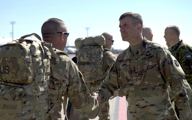 Maj. Gen. Loidolt welcomes Tennessee Guardsmen to Estonia