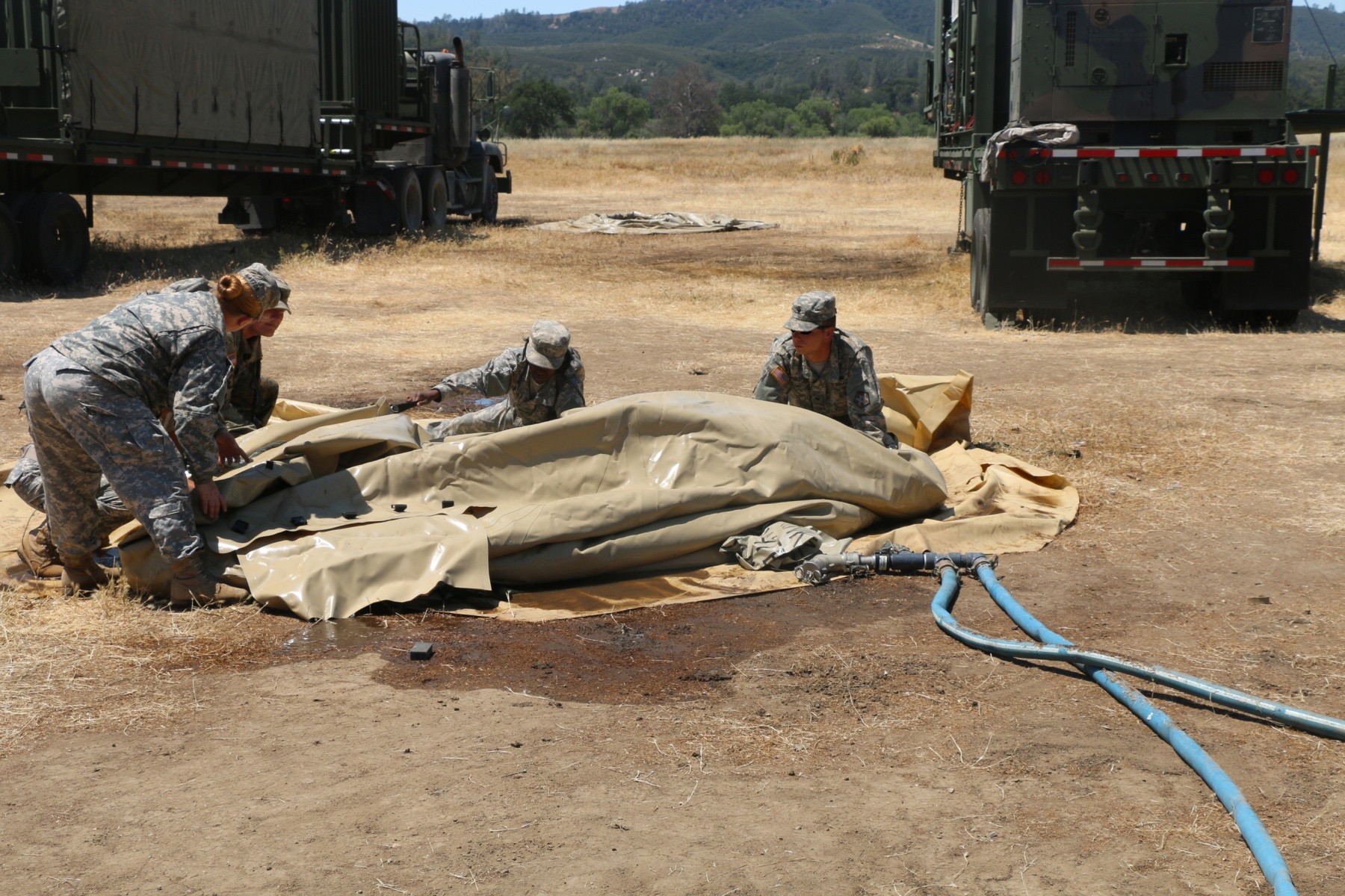 275th Quartermaster Company Soldiers staying tactically and