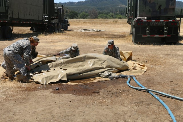 275th Quartermaster Company Soldiers staying tactically and technically trained