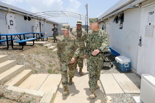 Sergeant Major of the Army Briefed on JTF's Camp America Barracks
