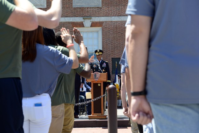 Sworn in on the Army's 241st birthday