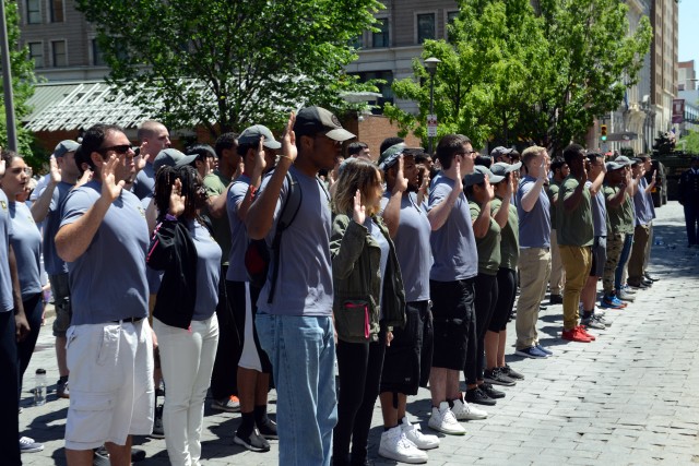 Sworn in on the Army's 241st birthday