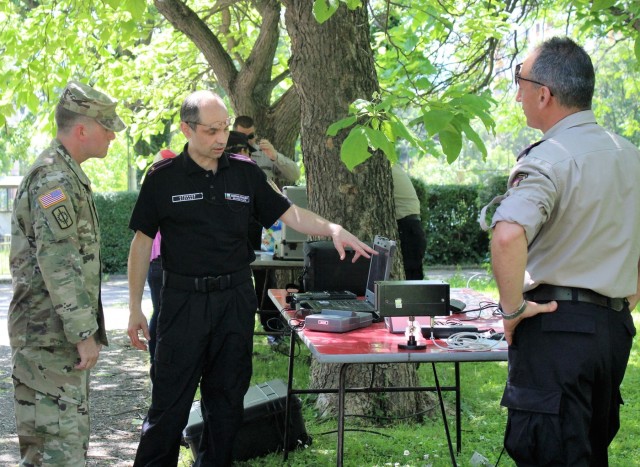 United States and Bulgarian Militaries Static Display of Mission Equipment Event