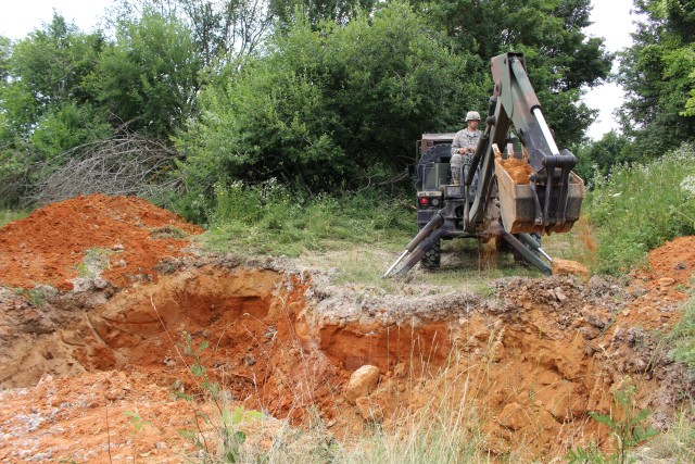 Digging in
