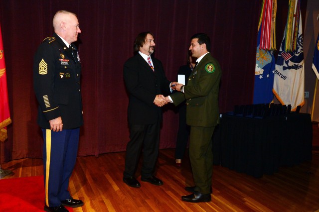 Accepting the badge