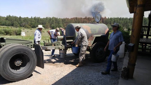 New Mexico National Guard Responds to the Dog Head Fire