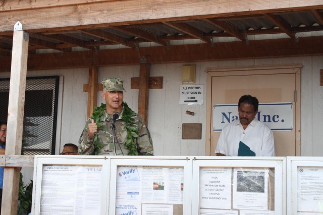 USACE Celebrates Progress of New CAB Barracks with Partners