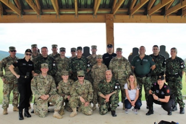 Bulgarian Military Police Cross-Train with the Tennessee Army National Guard during Operation Resolute Castle 16