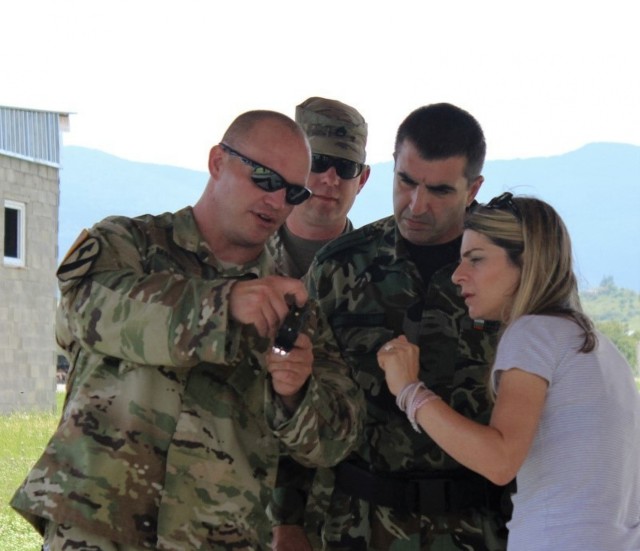 Bulgarian Military Police Cross-Train with the Tennessee Army National Guard during Operation Resolute Castle 16