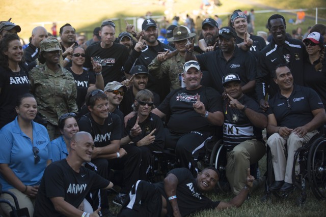 Torch is passed during 2016 Warrior Games closing ceremony