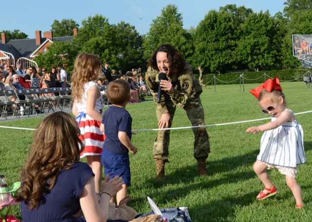 Army's Top NCO hosts Twilight Tattoo