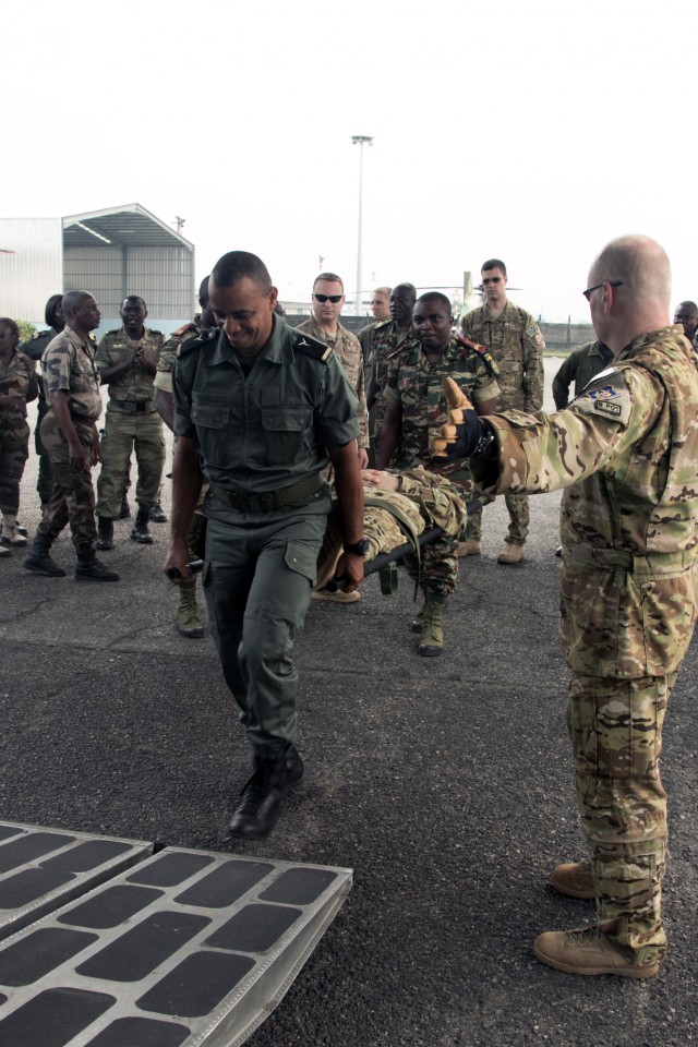 Multinational Medevac Training at Central Accord 2016
